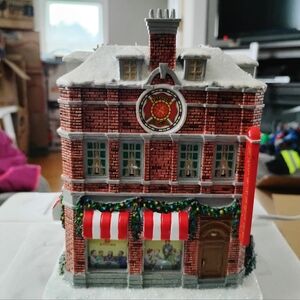 Hawthorne Village Firefighter Christmas Village Firefighter Kitchen